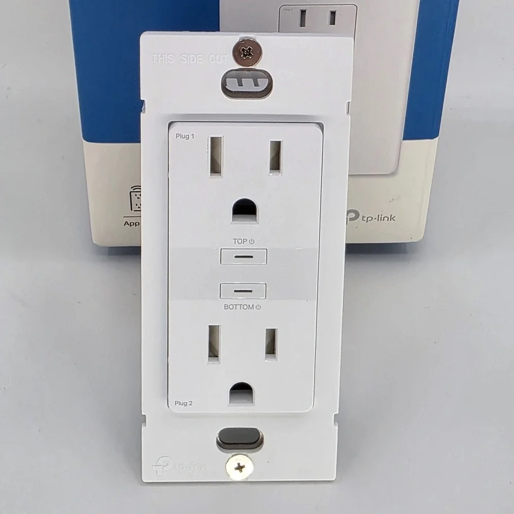TP Link Tapo Smart Plug P 210 M Wi-Fi in Wall Outlet Matter Open Box